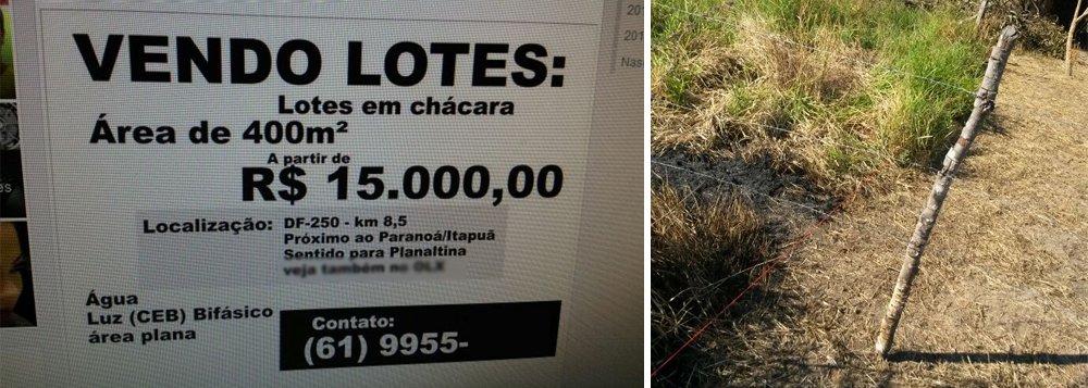 Uma ação conjunta da Secretaria da Ordem Pública e Social (Seops) e da Delegacia Especializada de Meio Ambiente (Dema), realizada terminou com a prisão de um homem que comercializava lotes ilegais no Paranoá; ele foi detido em flagrante após formalizar uma venda no cartório de Planaltina (GO)
