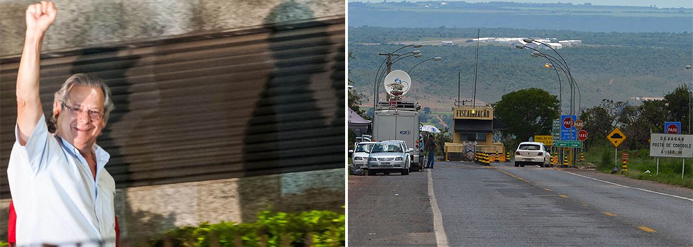 Quem diz isto é o ex-ministro José Dirceu, que está preso em Brasília, no Complexo Penitenciário da Papuda, desde o sábado (17); advogados de Dirceu e de outros condenados criticam o mandado de prisão expedido pelo presidente do Supremo Tribunal Federal, Joaquim Barbosa, que não especificou que a prisão deveria ser cumprida, inicialmente, em regime semiaberto, descumprindo a decisão do próprio tribunal