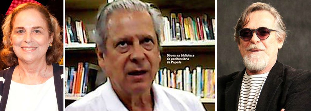 Ator José de Abreu e a colunista Hildegard Angel criticaram no Twitter omissão de Lula e de seus companheiros sobre situação do ex-ministro; segundo Joana, filha de Dirceu, ele teria emagrecido 10 kg desde que ficou sozinho em sua cela, na Papuda, após transferência de outros condenados para regime semiaberto: “Não tem essa de que o Zé é herói, não é coisa nenhuma, é um ser humano. Nunca vi meu pai desse jeito”