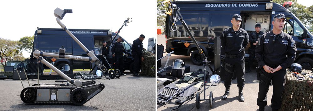 Além das 200 câmeras na área central de Brasília e no Taguaparque, haverá caminhões com mastro telescópio abastecendo em tempo integral os centros integrados de comando; além disso, serão utilizadas imagens feitas a partir dos telefones celulares dos policiais e pela própria população