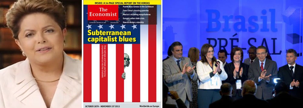 Em campanha permanente contra a política econômica brasileira e o governo Dilma, mídia britânica volta a bater; desta vez, o alvo é o leilão de Libra; para a revista The Economist, a reserva do pré-sal, adquirida por um consórcio formado por Petrobras, Shell, Total e chineses, saiu "barato"; Financial Times ironiza que o governo tenha comemorado o leilão de um só consórcio; quem desdenha quer comprar?