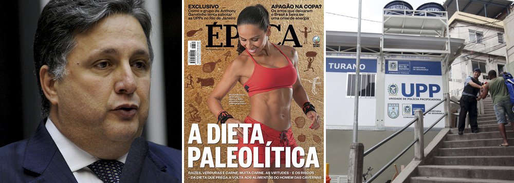 Acusado pela publicação de sabotar a política de pacificação das favelas cariocas, o deputado Anthony Garotinho (PR-RJ), que lidera as pesquisas de intenção de voto no Rio de Janeiro, promete ingressar com processo judicial contra a revista; "Época publica na sua edição deste final de semana uma matéria recheada de mentiras, ofensas e ficções, que certamente terá como resultado mais uma ação judicial contra as Organizações Globo com pesada indenização, como, aliás, há sete anos a revista foi condenada em me indenizar em R$ 300 mil, valores da época", diz ele; deputado afirma que Globo se preocupa com sua possível volta ao poder no Rio