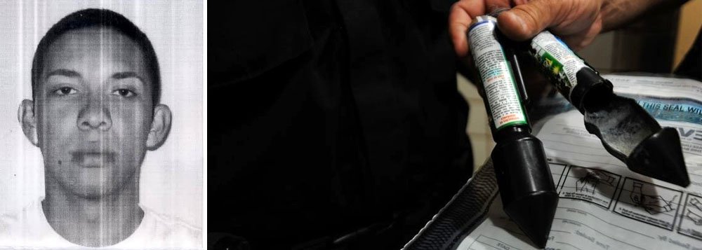 Caio Silva de Souza, de 23 anos, é o suspeito de acender e atirar o rojão que atingiu o cinegrafista Santiago Andrade, morto nesta segunda-feira; no momento ele está sendo procurado para que seja cumprido o mandado de prisão temporária expedido pela Justiça na noite de ontem