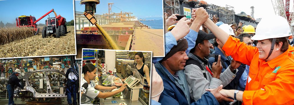 Com o resultado de maio, quando foram gerados pouco mais de 58 mil postos de trabalho, segundo dados do Cadastro-Geral de Empregados e Desempregados (Caged) divulgados nesta terça-feira, geração de empregos formais durante o governo da presidente Dilma Rousseff supera a marca de 5 milhões; entre janeiro de 2011 e maio de 2014, houve crescimento de 11,47% na criação de vagas, alcançando 5.052.710 empregos com carteira assinada, média mensal de 123.237; ministro do Trabalho, Manoel Dias destacou a trajetória positiva do Brasil no cenário mundial: "Mesmo com a falta de empregos no mundo, o Brasil continua sua trajetória positiva de geração de postos de trabalho"