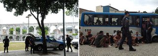 Para tentar coibir a violência em importantes pontos de comércio da região, como a Lapa e o entorno da área conhecida como Saara, a Polícia Militar ampliou o policiamento
