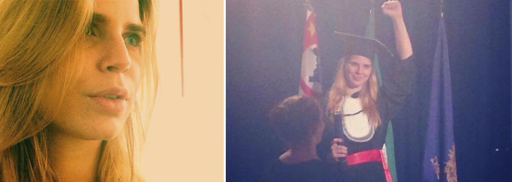 Em perfil publicado no Diário do Centro do Mundo, jornalista Paulo Nogueira conta que a jovem de 24 anos visita o pai semanalmente na Papuda e virou notícia ao repetir o gesto de José Dirceu – que cerrou o punho quando se entregou à PF – na formatura; "Não tenho nenhuma intenção de entrar na política", diz Joana Saragoça