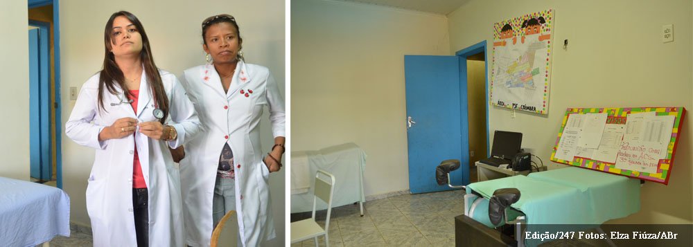 No Distrito Federal e nas cidades goianas do entorno, pacientes com hipertensão e diabetes foram os que mais procuraram os médicos que atuam no Programa Mais Médicos no primeiro mês de trabalho; apesar de faltar água potável no posto onde atua, problema que a prefeitura diz que será resolvido com a colocação do refil do purificador até a semana que vem, a médica Keila Rodrigues diz que o balanço do primeiro mês de atuação no programa é positivo