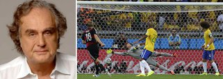 Colunista Arnaldo Jabor diz que brasileiro não estava preparado para ser o “maior do mundo” em coisa nenhuma e que complexo aparece na submissão à Fifa: “Mas ninguém cresce sem sentir o gosto amargo da vergonha. Sempre fomos condenados à esperança, ansiando por uma redenção pelo futebol, mas pode ser que agora a gente vá assumir a própria miséria, a própria lepra, e isso será nossa salvação”
