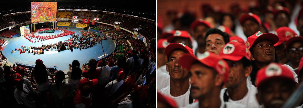 "Temos o diagnóstico de que a reforma agrária não está avançando. Há retrocesso na desapropriação de terras e na construção de assentamentos. Para se ter uma ideia, ao longo desses três anos do governo Dilma, foram desapropriadas apenas 176 áreas. O governo Dilma é sustentado por uma ampla aliança, que inclui setores do agronegócio que impedem o avanço da reforma agrária", afirmou Diego Moreira, integrante da direção nacional do MST, em coletiva para a imprensa, nesta segunda (10), na abertura do 6º Congresso do movimento, em Brasília