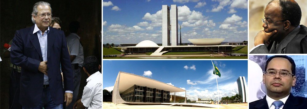 Além de incluir o Planalto na investigação sobre suspeita de uso de celular por José Dirceu dentro da Papuda, solicitação de rastreamento feita pela promotora Márcia Milhomens Sirotheau Corrêa atinge também antenas que cobrem as sedes do Executivo, do Legislativo e do Judiciário; abusos são fruto da decisão do presidente do STF, Joaquim Barbosa, e do juiz Bruno Ribeiro de não avaliar pedido de trabalho já recomendado pelo Procurador-Geral da República, Rodrigo Janot, que rejeita necessidade de qualquer diligência
 