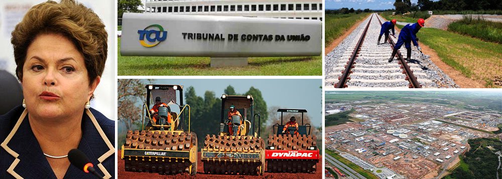 Ao ser questionada sobre a recomendação do Tribunal de Contas da União, que sugeriu a paralisação de obras, como a Ferrovia Norte-Sul, e a retenção de valores em casos como o da Refinaria Abreu e Lima, a presidente Dilma Rousseff reagiu e disse ser "extremamente perigoso"; segundo ela, não há ressarcimento em caso de erro dos órgãos fiscalizadores e quem perde é a população