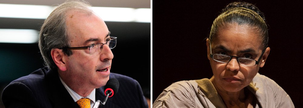 Líder do PMDB na Câmara dos Deputados, Eduardo Cunha, minimiza o desempenho inicial da campanha de Marina Silva (PSB): ‘Não abalou a Dilma em nada, não abalou o Aécio em nada (...) Em 2010 ela teve 19 milhões de votos, mas era o cacareco, era o voto em branco e nulo de quem não queria a Dilma ou o [José] Serra [PSDB]. Agora ela é vista como opção, e como opção ela vai ser debatida’