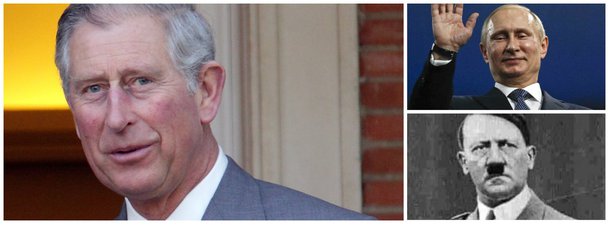 Durante uma turnê real ao Canadá, o príncipe de 65 anos, herdeiro do trono britânico, disse a uma mulher judia que fugiu da Polônia durante a Segunda Guerra Mundial que "Putin está fazendo quase o mesmo que Hitler" em relação à Ucrânia, noticiou o jornal Daily Mail nesta quarta-feira