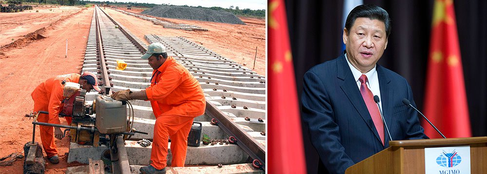 Presidente chinês Xi Jinping deve anunciar pessoalmente, em Brasília, ao lado da presidente Dilma Rousseff, participação intensa nos próximos leilões, de olho em ferrovias que escoariam produtos agrícolas a portos do Norte do Brasil para exportar para China