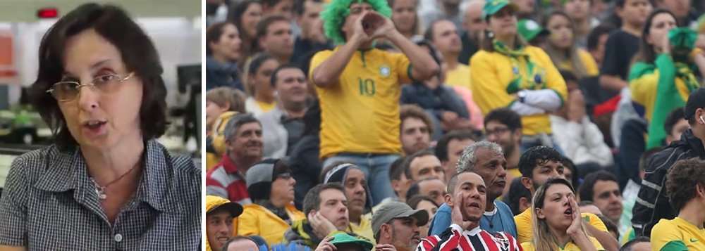 Jornalista Laura Capriglione, que já foi editora-executiva da revista Veja, questiona as ofensas proferidas ontem contra a presidente Dilma Rousseff (PT) na abertura da Copa do Mundo; em seu blog no Yahoo, ela afirmou que os torcedores que xingaram a presidente "são os mesmos endinheirados que passaram os últimos anos dizendo que o estádio não sairia e que não haveria aeroportos" 
