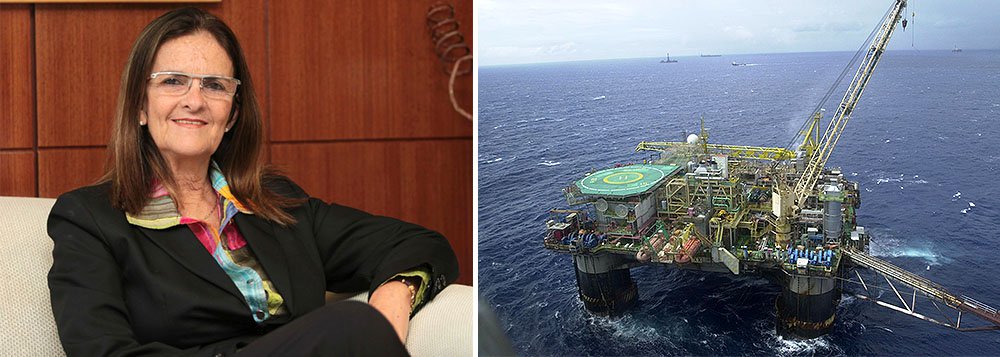 Produção total de petróleo atingiu 2,152 milhões de barris por dia, informou a estatal dirigida por Graça Foster; a média diária, sem a participação dos parceiros, foi de 2 milhões e 49 mil barris ao dia, 2% a mais do que o mês anterior; no pré-sal, foi registrado novo recorde diário de 546 mil barris com apenas 25 poços produtores