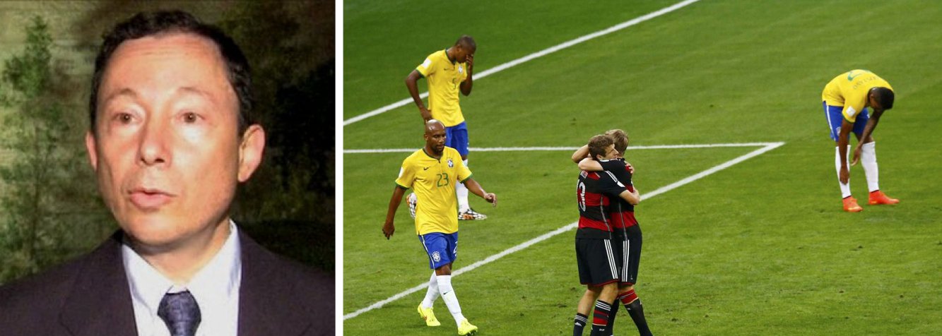 Yigal Palmor, que fala pela chancelaria israelense, contestou a nota do governo brasileiro que condena o uso desproporcional da força na Faixa de Gaza; "desproporcional é perder um jogo de futebol por 7 a 1"; Israel já bombardeou um hospital, uma escola da ONU e já matou centenas de pessoas, despertando indignação ao redor do mundo; piada do diplomata revela falta de argumentos sólidos do lado do governo de Benjamin Netanyahu