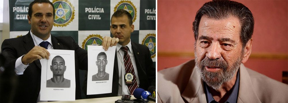 Policiais da Divisão de Homicídios (DH) da Baixada Fluminense prenderam Anderson Pires Teles, de 26 anos, irmão do detento Rogério Pires, caseiro e também suspeito de assalto ao sítio do coronel Paulo Malhães, em Nova Iguaçu, no dia 25 de abril; após a invasão ao sítio, o militar foi encontrado morto; Malhães confessou à Comissão da Verdade sua participação em atos de tortura, morte e ocultação de cadáver de presos políticos durante a ditadura
