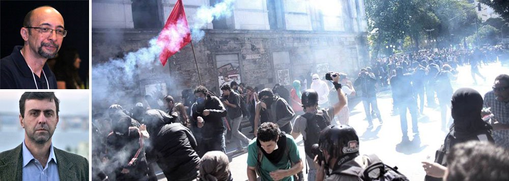 Presidente nacional do partido, Luiz Araújo diz em entrevista que não há vínculo entre o partido e os black blocs, mas afirma também que não é possível controlar as manifestações; segundo ele, o Psol continuará apoiando protestos contra a Copa de 2014; "O ataque ao Marcelo Freixo é uma tendência daqueles que mais perderam desde as manifestações de junho", diz ele