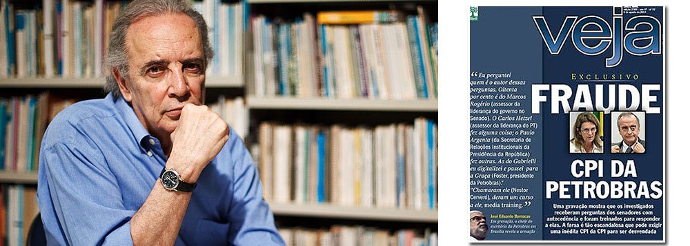 Segundo o colunista Janio de Freitas, ‘apesar de Geraldo Alckmin jamais ter sido identificado com crime de qualquer espécie, seus companheiros praticam exatamente as providências de que os deputados e senadores ligados ao governo federal estão acusados’; “Farsa, como sabe a imprensa, é fingir que as CPIs não são assim”