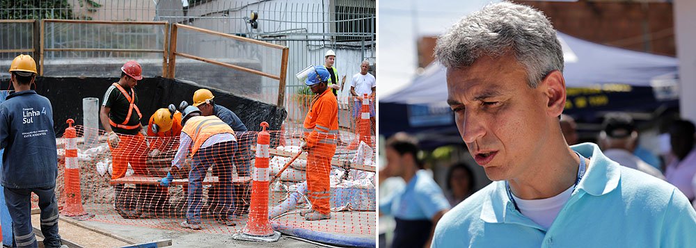 Segundo o subsecretário municipal da Defesa Civil do Rio, Márcio Mota, o afundamento do solo na Rua Barão da Torre, em Ipanema, foi causado, provavelmente, por uma falha geológica por onde estava passando o equipamento (conhecido como tatuzão) usado na perfuração das obras da Linha 4 Sul do metrô; "Em um determinado ponto encontrou uma falha geológica em que houve o recalque da calçada e da pista, não dos prédios", explicou
