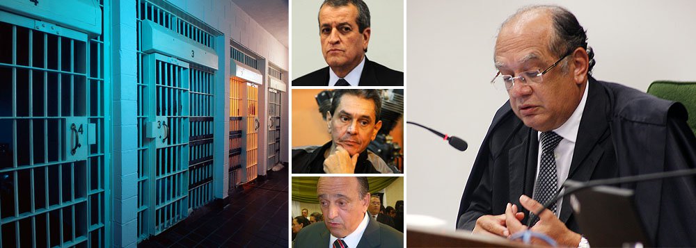 Supremo Tribunal Federal pode decretar nesta quarta-feira as primeiras prisões da AP 470, o julgamento do chamado “mensalão”; na sessão, processo deve ser concluído para ao menos 13 réus; entre eles, os deputados federais Valdemar Costa Neto (PR-SP) e Pedro Henry (PP-MT), assim como o delator Roberto Jefferson; Gilmar defende o início do cumprimento das penas: "todo mundo quer que termine e precisa ser um exemplo de processo penal que se encerra"