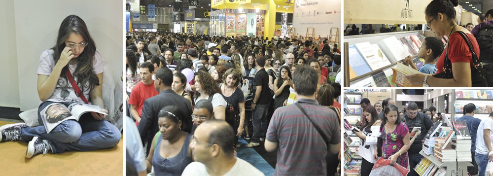 Foram vendidos quase 700 mil livros a mais que na última edição do evento, segundo os organizadores; número de autores presentes, 163 brasileiros e 25 estrangeiros, foi um recorde; investimento deste ano na programação cultural - de R$ 5 milhões - foi 20% maior que há dois anos