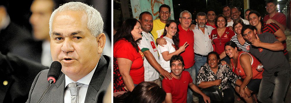 Deputado federal Roberto Policarpo liderou, entre seis candidatos ao cargo, as votações em diversas cidades e presidirá o partido no Distrito Federal por mais quatro anos; entre as metas do novo mandato, ele destacou a reeleição da presidente Dilma Rousseff e do governador Agnelo Queiroz