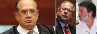 Supremo Tribunal Federal deve decidir no primeiro semestre de 2014 como devem ser tratados condenados a regime semiaberto quando não houver vaga para eles no sistema penitenciário; debate ocorre no momento em que condenados na Ação Penal 470 ao regime semiaberto, como o ex-ministro José Dirceu, o ex-tesoureiro do PT, Delúbio Soares, e o ex-deputado federal José Genoino, foram levados para o regime fechado; "em razão da absoluta escassez de estabelecimentos prisionais para os regimes aberto e semiaberto, o que temos são penas em regime fechado, domiciliar ou uso do regime semiaberto para retroalimentação do crime organizado", afirmou Mendes