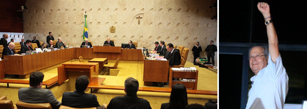 “Demorou sete meses e meio para que houvesse justiça e a lei pudesse ser cumprida no caso, mas na noite desta 4ª feira, por ampla maioria, o plenário do STF corrigiu a injustiça praticada pelo presidente da Corte, ministro Joaquim Barbosa, e o ex-ministro José Dirceu foi autorizado a cumprir sua sentença em regime semiaberto o que lhe possibilita, também, realizar trabalho externo”, diz texto publicado no blog do ex-ministro, preso pela AP 470, sobre derrota da decisão de JB 