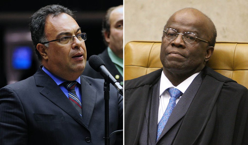 Segundo o vice-presidente da Câmara dos Deputados, André Vargas (PT-PR), o presidente do STF, ministro Joaquim Barbosa, cometeu um ato ilegal ao ter decretado a prisão de 12 réus mesmo ainda havendo recursos; parlamentar disse acreditar que os colegas do ministro no Supremo irão "colocar um freio nessa insanidade que está em curso no país"; para o deputado, a AP 470 foi um "julgamento político, marcado por midiatismo exacerbado"