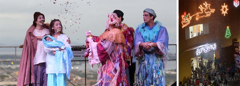 As comemorações de Natal nas unidades pacificadas começaram terça-feira, quando Papai Noel presenteou 300 crianças do Morro dos Prazeres. Também estão sendo recebendo a visita de Papai Noel as comunidades do Morro do Vidigal, Morro dos Macacos, Morro Cerro Corá e Complexo do Caju