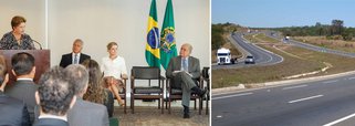 Leilões incluem a Ponte Rio-Niterói e parte das BRs 163, 364 e 153; quando fez o anúncio, a presidente Dilma Rousseff destacou a importância do modelo estabelecido com o setor privado, que contempla investimentos em melhorias e duplicações; "Acho que são todos importantes para elevar a competitividade da economia brasileira"