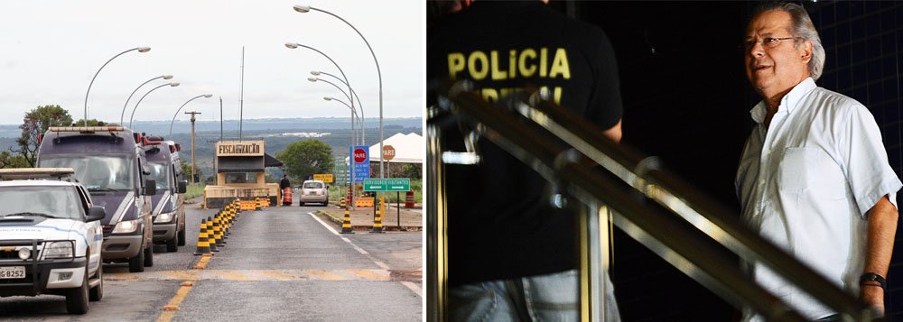 Condenado na AP 470 a regime semiaberto, ex-ministro José Dirceu chega a ficar 22 horas na cela, com direito a 2 horas de banho de sol; mesmo assim, mostra disposição como voluntário para serviços de varrição e limpeza do pátio da prisão