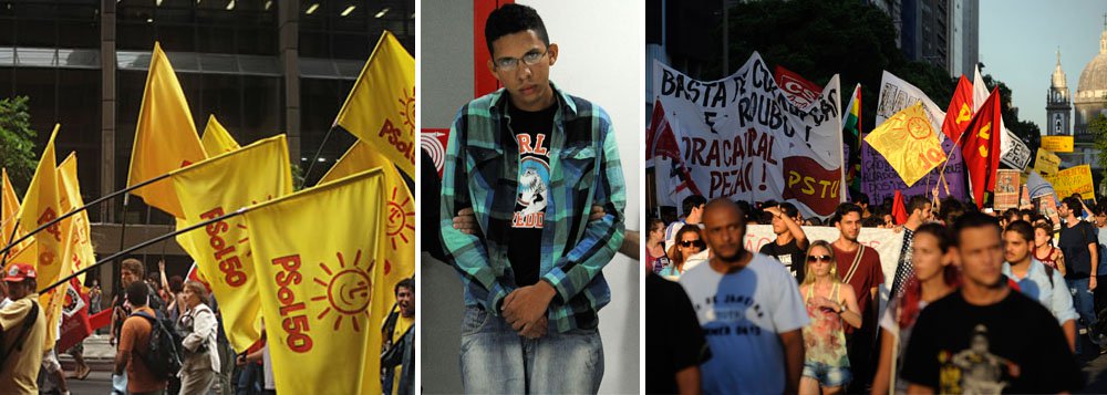 Em depoimento prestado a policiais da 17ª DP (São Cristóvão), Caio Silva de Souza disse que "os partidos que levam bandeira [nos protestos] são os mesmos que pagam os manifestantes"; ele associou a informação a "bandeiras do PSol, PSTU e Fip (Frente Independente Popular)"; jovem que matou cinegrafista Santiago responsabilizou ainda o tatuador Fábio Raposo, que o teria incentivado a acender o rojão, e envolveu a ativista Sininho na organização dos protestos; "Não acho que ela seja líder, mas manipula a forma como a manifestação vai acontecer", declarou