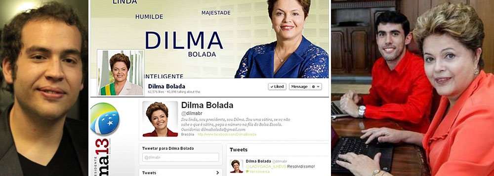 Criador do personagem, Jeferson Monteiro, que já foi até recebido pela presidente Dilma Rousseff no Palácio do Planalto, diz ter sofrido assédio do PSDB para que seu personagem mudasse de lado e passasse a apoiar o tucano Aécio Neves; ponte teria ocorrido por meio do marqueteiro Pedro Guadalupe, que nega; "ele quis se vender por R$ 500 mil, foi o contrário", disse ao 247; Jefferson, por sua vez, afirma que apenas deu corda a Guadalupe (esq.) para ver até onde chegaria a negociação; "Dilma Bolada não está à venda", diz ele; ouvido por 247, o marqueteiro de Aécio Neves, Paulo Vasconcelos, afirma que Guadalupe não faz parte da sua equipe "e nem está no nosso radar"