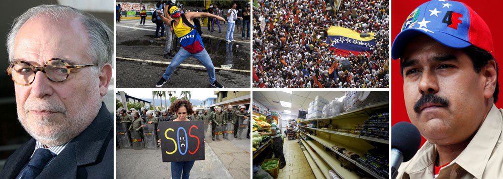 Segundo Marco Aurélio Garcia, assessor da Presidência brasileira, o "país não parou" e há uma "valorização midiática": “Já estive aqui em outros momentos, como em 2002, e vejo que na época a crise era muito mais grave que agora, mas a dimensão dada neste momento, especialmente pelos veículos de comunicação internacionais, passa uma imagem de algo maior do que realmente é”; ele afirma que o presidente Nicolas Maduro deseja expor situação a presidentes da Unasul