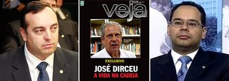Deputado federal Fernando Francischini (SDD-PR) pedirá a transferéncia de José Dirceu para um presídio federal; motivo é reportagem da revista da Abril que parte de um crime: a foto de um presidiário, numa clara violação de direitos humanos; processo cairá nas mãos do juiz Bruno Ribeiro, que tem sido o braço-direito do presidente do STF, Joaquim Barbosa, na perseguição implacável a Dirceu; no passado, Francischini participou de outra armação em parceria com Veja e os arapongas de Carlos Cachoeira, numa tentativa para derrubar o governo de Agnelo Queiroz