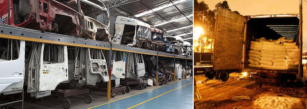 Novas regras, que entrarão em vigo em maio de 2015, promovem a formalização de empresas de desmontagem e devem favorecer o combate a roubos e furtos de veículos; no Congresso Nacional, frente parlamentar formada por 183 deputados e 3 senadores abre discussão sobre roubo de cargas no país 