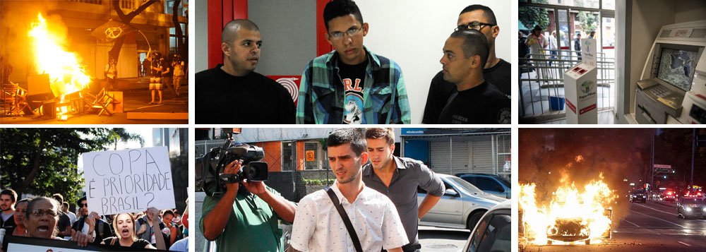 Morte de cinegrafista e prisão de Caio Silva de Souza e Fábio Raposo, que responderão por homicídio doloso, devem esfriar o movimento contra a Copa do Mundo, que recentemente deixou marcas de destruição durante atos em várias cidades; Carlos Montenegro, do Ibope, avalia que haverá recuo desses grupos e que eles não terão a mesma audiência no Mundial; governo acredita que assassinato de Santiago Andrade servirá ainda para reduzir "drasticamente" o apoio da população à forma de protesto manifestada por depredações e bombas; uma prova, na visão dos especialistas, de que o vandalismo não compensa