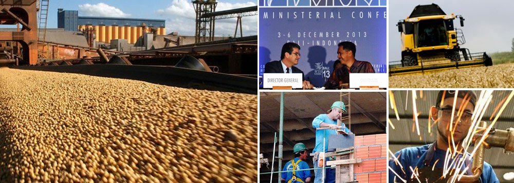 Relatório do britânico Centro de Pesquisas Econômicas e de Negócios (CEBR) vai contra a maré de análises pessimistas feitas por economistas e colunistas da imprensa brasileira; segundo o CEBR, o Brasil deverá superar economias desenvolvidas, como Alemanha e Reino Unido, dentro de dez anos; estimativa é de que o ganho da produtividade na agricultura e o resultado do acordo histórico conquistado na OMC, na Rodada de Doha, trarão grandes benefícios para os brasileiros; China se tornaria a primeira do mundo em 2028