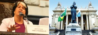 De acordo com a ação civil pública ajuizada pelo Ministério Público Estadual, em 2010, a parlamentar Inês Pandeló com até 68% dos salários de seus assessores parlamentares em Barra Mansa, no sul fluminense, sua base eleitoral