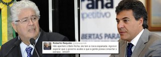 Pelo Twitter, o senador Roberto Requião (PMDB) avisa que já entrou em aquecimento para substituir o governador Beto Richa (PSDB) em 2014; "Agora é esperar que o governo acabe e que a gente possa consertar o estrago", disse