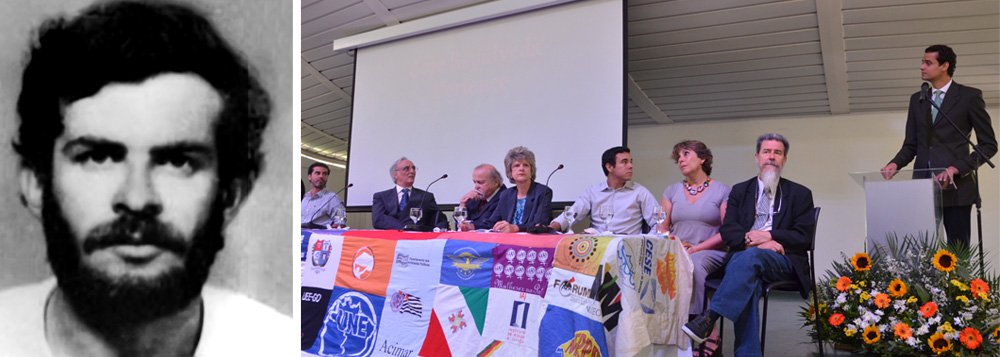 O ex-presidente da UNE Honestino Guimarães foi declarado oficialmente anistiado político post mortem, nesta sexta-feira (20),em cerimônia na UnB, onde ele estudou geologia; Para o secretário nacional de Justiça, Paulo Abrão, o gesto significa também o reconhecimento formal de Honestino como um dos protagonistas da história da resistência à ditadura militar