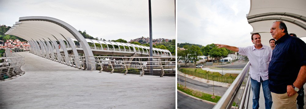 Foram investidos pela prefeitura do Rio R$ 109,5 milhões em obras de requalificação e infraestrutura na região, que incluíram, além da passarela, calçadas, ciclovia, iluminação, paisagismo e instalação de rampas acessíveis, piso tátil e áreas para embarque e desembarque de pessoas com deficiência