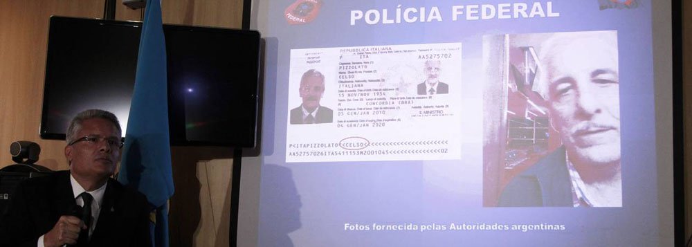 Ex-diretor de Marketing do Banco do Brasil Henrique Pizzolato, condenado a 12 anos e sete meses de prisão por lavagem de dinheiro e peculato na Ação Penal 470, o processo do mensalão, fugiu do Brasil em setembro do ano passado, antes do fim do julgamento, e foi preso em fevereiro, em Maranello, na Itália; acompanhar a decisão, a Procuradoria-Geral da República (PGR) enviou à Itália os procuradores Vladimir Aras e Eduardo Pelella