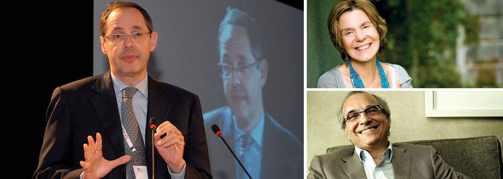 Eduardo Giannetti da Fonseca, que aconselha Marina Silva, diz que é difícil obter apoio empresarial à ex-senadora, porque os representantes do setor produtivo teriam sido cooptados pelo governo federal. "O que me entristece é ver boa parte do empresariado brasileiro tutelado pelo governo e neutralizado na sua capacidade de crítica pelo fato de depender de obséquios, favores, subsídios e proteção que o governo oferece. O empresariado brasileiro em boa parte se comporta como súdito e não como cidadão", diz ele, que provavelmente se esqueceu do Itaú, de Neca Setubal, e da Natura, de Guilherme Leal