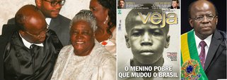 Depois da capa da revista Veja com a foto do ministro Joaquim Barbosa, presidente do STF, ainda criança, com a chamada "O menino pobre que mudou o Brasil" e da extensa cobertura da mídia sobre o julgamento da Ação Penal 470, com transmissão em tempo real das sessões pelos sites e pela Globo News, a TV Globo prepara agora uma série para o Fantástico, seu principal produto aos domingos, para contar a história da mãe de Joaquim Barbosa; relações de ministro com Globo são muito boas; ele até emplacou o filho como produtor do programa de Luciano Huck; mais uma parte do projeto político-eleitoral de Barbosa em curso?