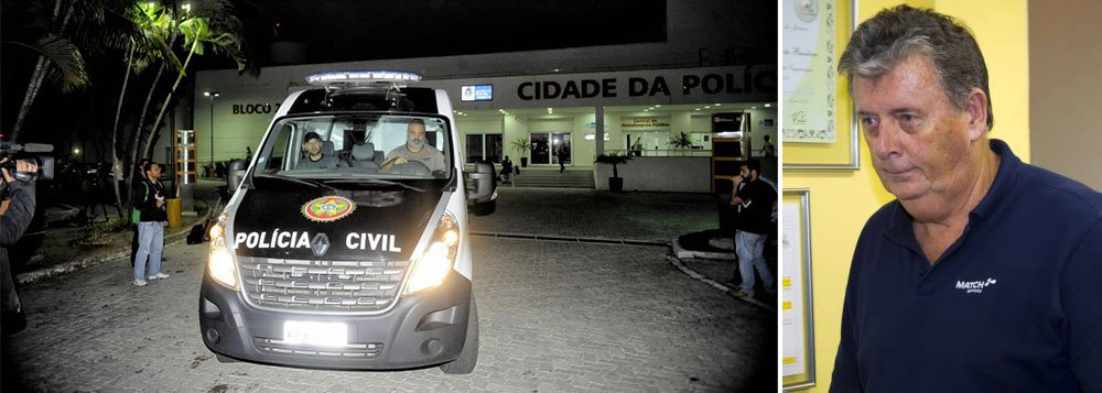 Raymond Whelan se entregou à Justiça ontem e foi levado para a Cidade da Polícia, na Zona Norte do Rio de Janeiro; executivo fez exame de corpo de delito no Instituto Médico Legal e, em seguida, foi encaminhado para o presídio; o dirigente é acusado de cambismo e formação de quadrilha nas investigações da venda ilegal de ingressos para a Copa do Mundo no mercado negro
