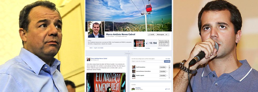 Marco Antônio Neves Cabral é acusado de propaganda eleitoral antecipada em sua página na rede social e também foi condenado a pagar multa de R$ 20 mil; segundo promotores, mensagens publicadas por ele, que deverá se candidatar a deputado federal em 2014, visam promoção pessoal